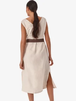 Midi Jurken Jurk MERIDO Dames Beige -NA-KD Winkel e5a70d98a200314c18b64f65558dd501 scaled