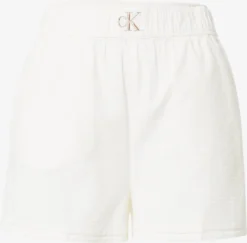 Calvin Klein Jeans Shorts Regular Broek Dames Wit