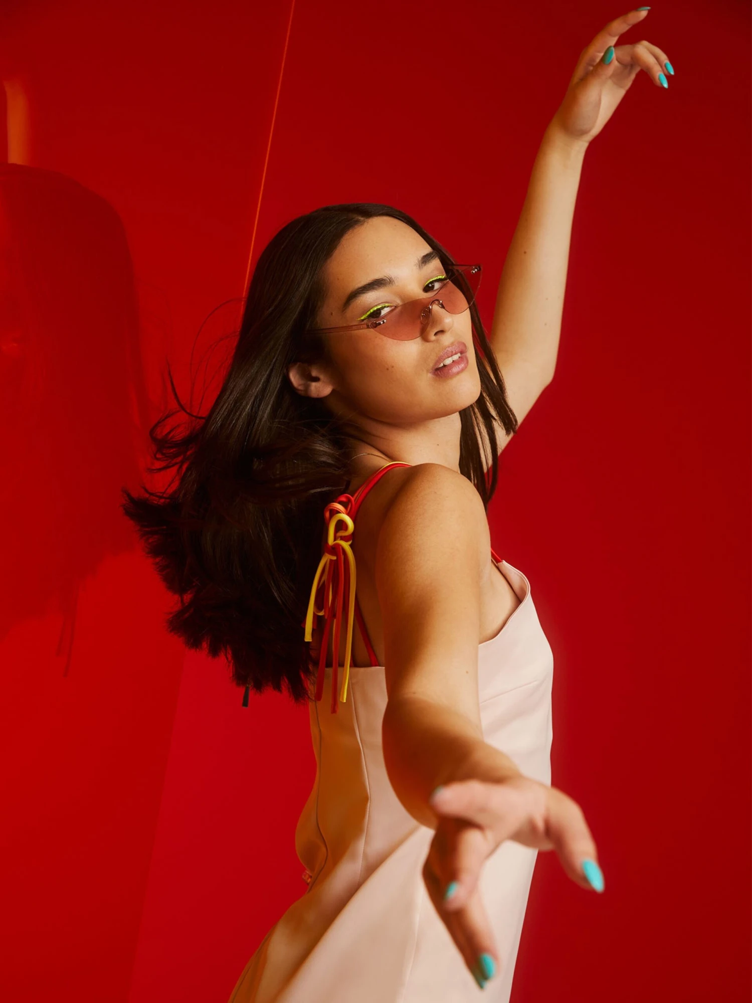 Midi Jurken Jurk Mirja Dames Rosa 4 Midi Jurken Jurk Mirja Dames Rosa - Afbeelding 4