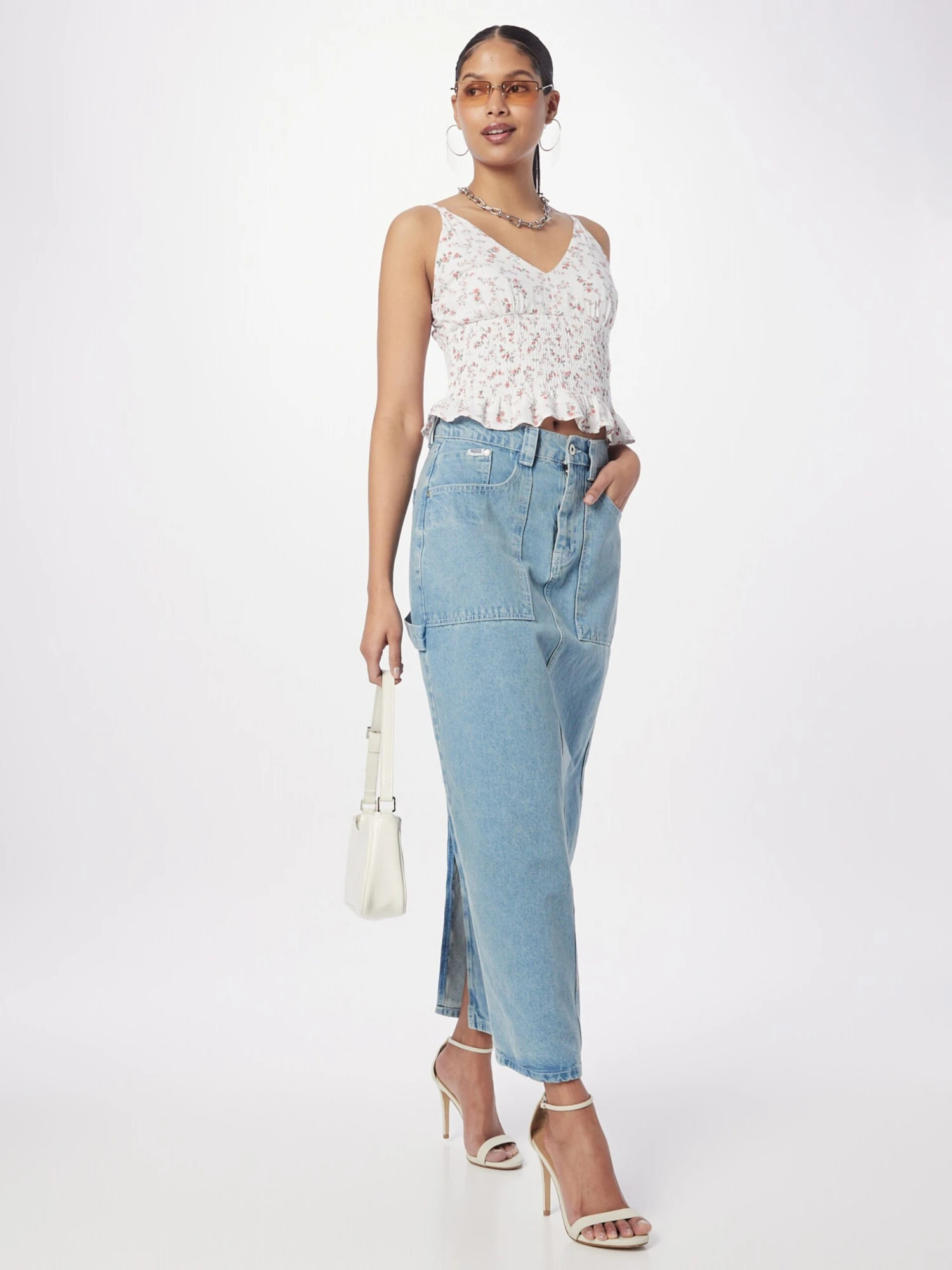 Hollister Blouse Tops Blouse EMEA Dames Wit 5 Hollister Blouse Tops Blouse EMEA Dames Wit - Afbeelding 5