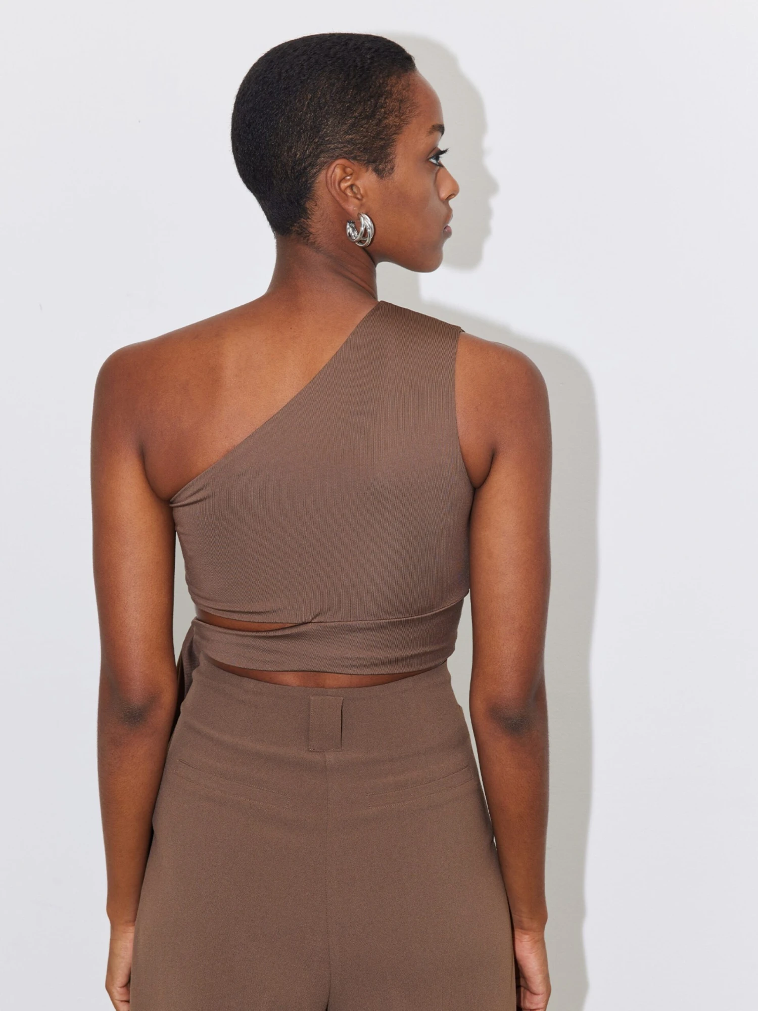 Crop Tops Top Leia Dames Bruin 4 Crop Tops Top Leia Dames Bruin - Afbeelding 4