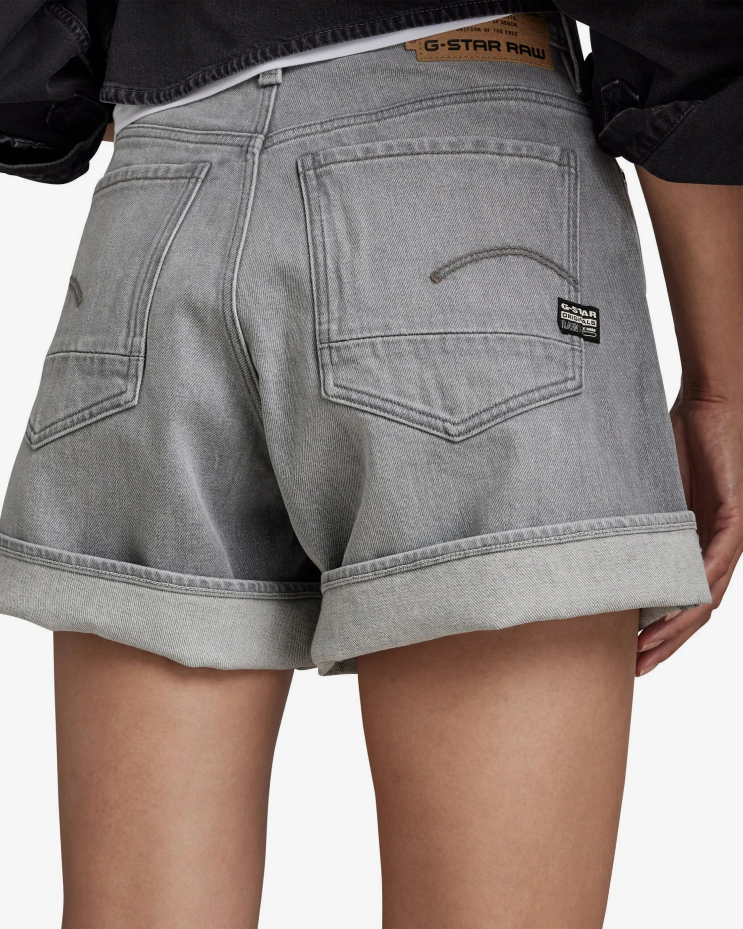 G-Star Raw Shorts Regular Broek Dames Lichtgrijs 5 G-Star Raw Shorts Regular Broek Dames Lichtgrijs - Afbeelding 5