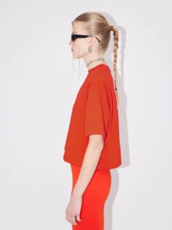 T-shirts Shirt Ellen Dames Rood -NA-KD Winkel fbb8217250fb076460068a80f5362e1b scaled