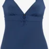S.Oliver Badpakken Zonder Beugel Bustier Badpak Dames Blauw