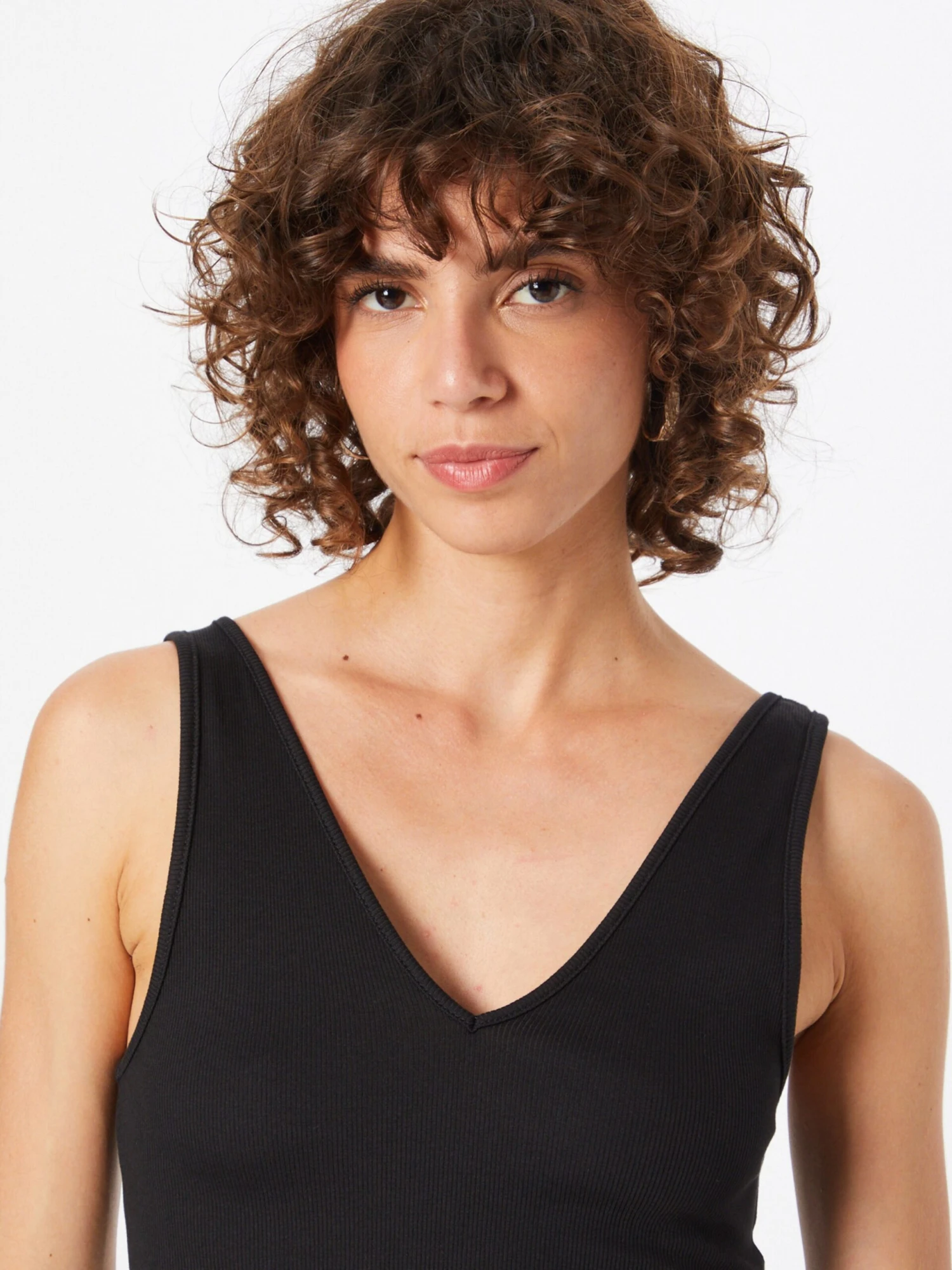 WEEKDAY Tanktops Top Dames Zwart / Wit 2 WEEKDAY Tanktops Top Dames Zwart / Wit - Afbeelding 2